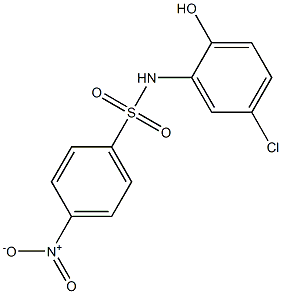 N-(5-chloro-2-hydroxyphenyl)-4-nitrobenzene-1-sulfonamide Struktur