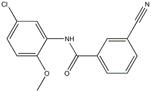 N-(5-chloro-2-methoxyphenyl)-3-cyanobenzamide Struktur