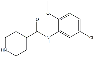 N-(5-chloro-2-methoxyphenyl)piperidine-4-carboxamide Struktur