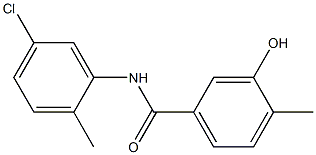 N-(5-chloro-2-methylphenyl)-3-hydroxy-4-methylbenzamide Struktur