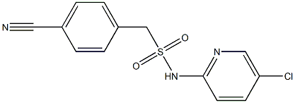 N-(5-chloropyridin-2-yl)-1-(4-cyanophenyl)methanesulfonamide Struktur