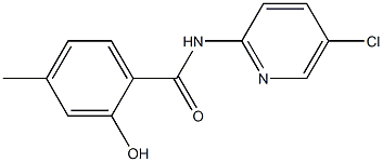 N-(5-chloropyridin-2-yl)-2-hydroxy-4-methylbenzamide Struktur