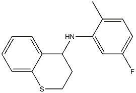 N-(5-fluoro-2-methylphenyl)-3,4-dihydro-2H-1-benzothiopyran-4-amine Struktur