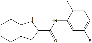 N-(5-fluoro-2-methylphenyl)octahydro-1H-indole-2-carboxamide Struktur