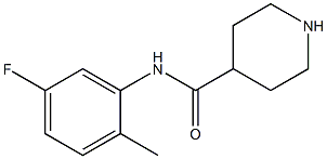 N-(5-fluoro-2-methylphenyl)piperidine-4-carboxamide Struktur