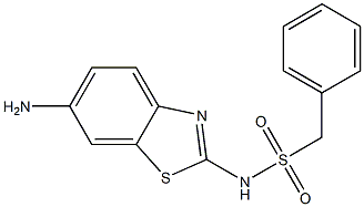 N-(6-amino-1,3-benzothiazol-2-yl)-1-phenylmethanesulfonamide Struktur