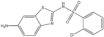 N-(6-amino-1,3-benzothiazol-2-yl)-2-chlorobenzene-1-sulfonamide Struktur