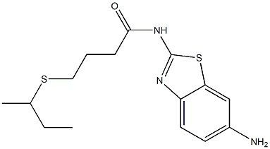 N-(6-amino-1,3-benzothiazol-2-yl)-4-(butan-2-ylsulfanyl)butanamide Struktur