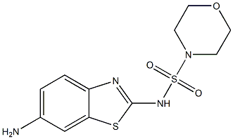 N-(6-amino-1,3-benzothiazol-2-yl)morpholine-4-sulfonamide Struktur