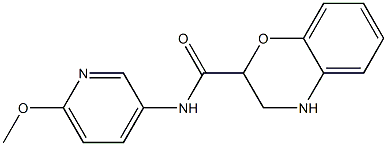 N-(6-methoxypyridin-3-yl)-3,4-dihydro-2H-1,4-benzoxazine-2-carboxamide Struktur