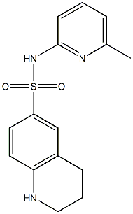 N-(6-methylpyridin-2-yl)-1,2,3,4-tetrahydroquinoline-6-sulfonamide Struktur