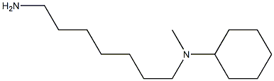 N-(7-aminoheptyl)-N-methylcyclohexanamine Struktur