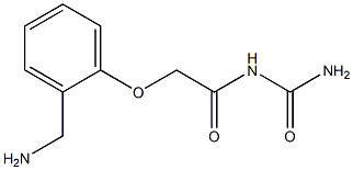 N-(aminocarbonyl)-2-[2-(aminomethyl)phenoxy]acetamide Struktur