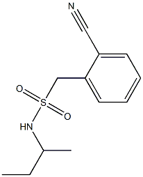 N-(butan-2-yl)(2-cyanophenyl)methanesulfonamide Struktur