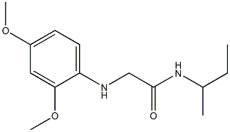 N-(butan-2-yl)-2-[(2,4-dimethoxyphenyl)amino]acetamide Struktur