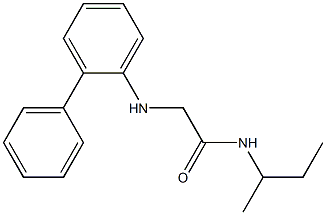 N-(butan-2-yl)-2-[(2-phenylphenyl)amino]acetamide Struktur