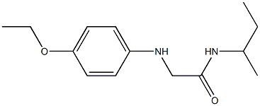 N-(butan-2-yl)-2-[(4-ethoxyphenyl)amino]acetamide Struktur