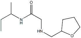 N-(butan-2-yl)-2-[(oxolan-2-ylmethyl)amino]acetamide Struktur