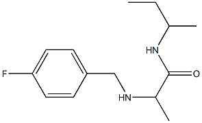 N-(butan-2-yl)-2-{[(4-fluorophenyl)methyl]amino}propanamide Struktur