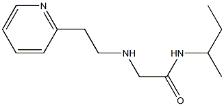 N-(butan-2-yl)-2-{[2-(pyridin-2-yl)ethyl]amino}acetamide Struktur