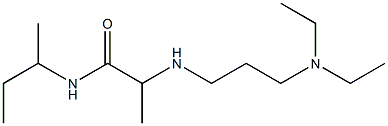 N-(butan-2-yl)-2-{[3-(diethylamino)propyl]amino}propanamide Struktur