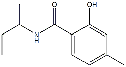 N-(butan-2-yl)-2-hydroxy-4-methylbenzamide Struktur