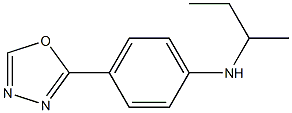 N-(butan-2-yl)-4-(1,3,4-oxadiazol-2-yl)aniline Struktur