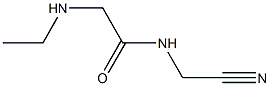 N-(cyanomethyl)-2-(ethylamino)acetamide Struktur