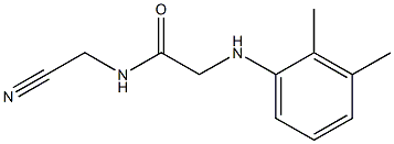 N-(cyanomethyl)-2-[(2,3-dimethylphenyl)amino]acetamide Struktur