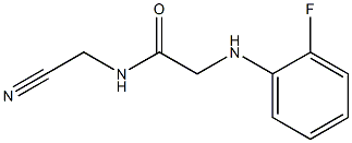 N-(cyanomethyl)-2-[(2-fluorophenyl)amino]acetamide Struktur