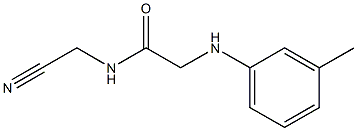 N-(cyanomethyl)-2-[(3-methylphenyl)amino]acetamide Struktur