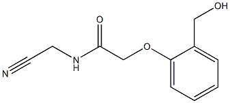 N-(cyanomethyl)-2-[2-(hydroxymethyl)phenoxy]acetamide Struktur