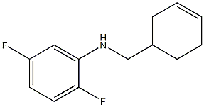 N-(cyclohex-3-en-1-ylmethyl)-2,5-difluoroaniline Struktur