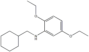 N-(cyclohexylmethyl)-2,5-diethoxyaniline Struktur