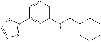 N-(cyclohexylmethyl)-3-(1,3,4-oxadiazol-2-yl)aniline Struktur