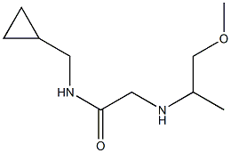 N-(cyclopropylmethyl)-2-[(1-methoxypropan-2-yl)amino]acetamide Struktur