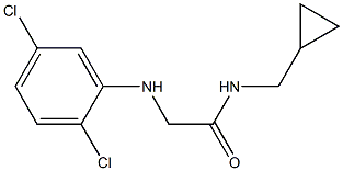 N-(cyclopropylmethyl)-2-[(2,5-dichlorophenyl)amino]acetamide Struktur