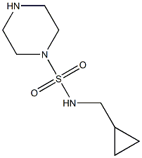 N-(cyclopropylmethyl)piperazine-1-sulfonamide Struktur