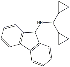 N-(dicyclopropylmethyl)-9H-fluoren-9-amine Struktur