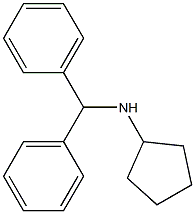 N-(diphenylmethyl)cyclopentanamine Struktur