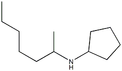 N-(heptan-2-yl)cyclopentanamine Struktur