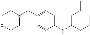 N-(heptan-4-yl)-4-(morpholin-4-ylmethyl)aniline Struktur