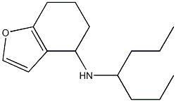 N-(heptan-4-yl)-4,5,6,7-tetrahydro-1-benzofuran-4-amine Struktur