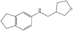 N-(oxolan-3-ylmethyl)-2,3-dihydro-1H-inden-5-amine Struktur