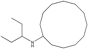 N-(pentan-3-yl)cyclododecanamine Struktur