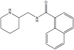 N-(piperidin-2-ylmethyl)naphthalene-1-carboxamide Struktur