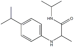 N-(propan-2-yl)-2-{[4-(propan-2-yl)phenyl]amino}propanamide Struktur