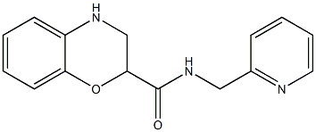 N-(pyridin-2-ylmethyl)-3,4-dihydro-2H-1,4-benzoxazine-2-carboxamide Struktur