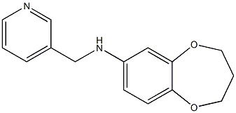 N-(pyridin-3-ylmethyl)-3,4-dihydro-2H-1,5-benzodioxepin-7-amine Struktur