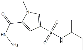 N-(sec-butyl)-5-(hydrazinocarbonyl)-1-methyl-1H-pyrrole-3-sulfonamide Struktur